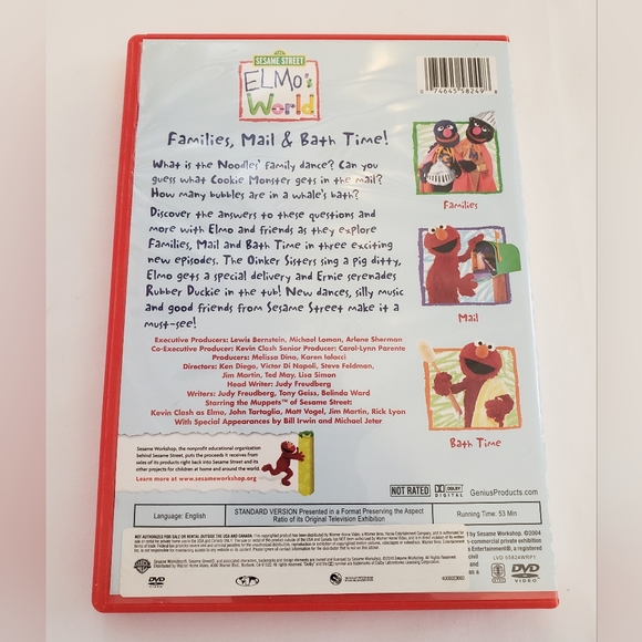 Elmo's World DVD Families, Mail & Bathtime! - Picture 5 of 5